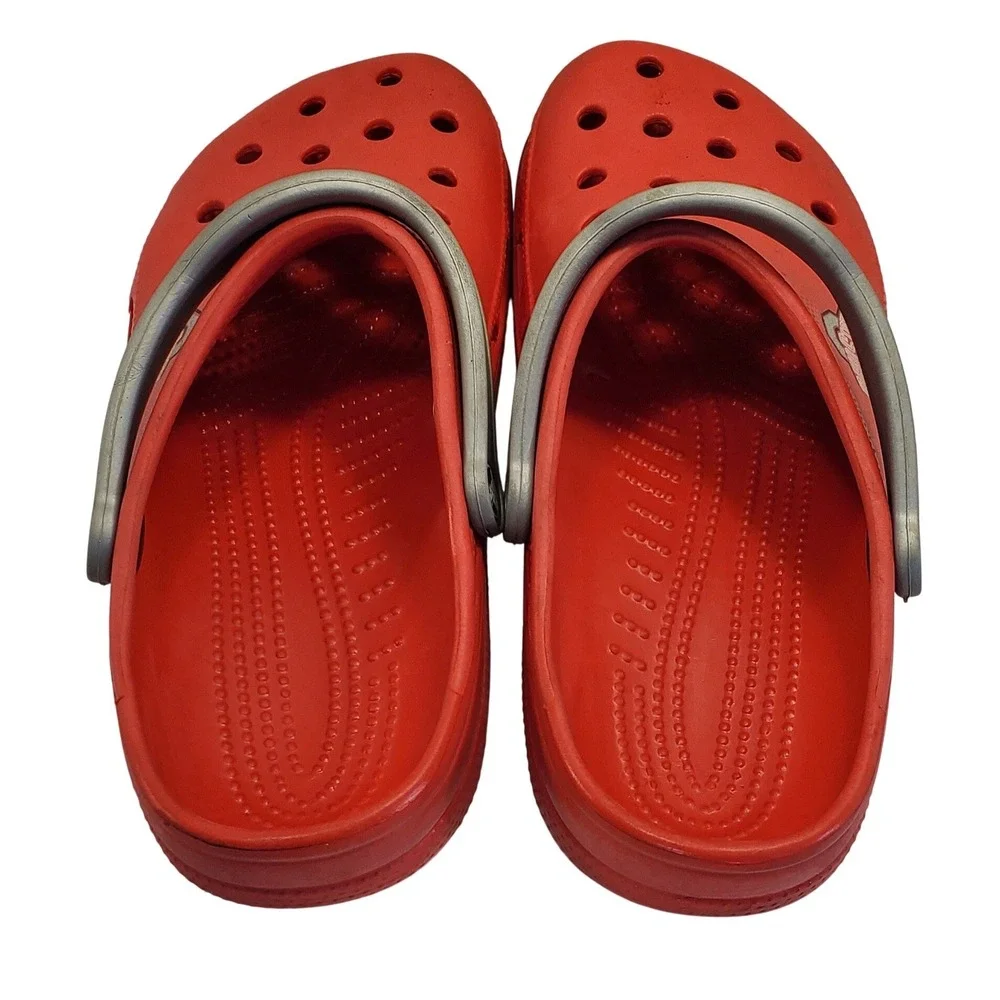 Crocs Ohio State Buckeyes Clogs Red Grey Mens Size 10-11 NCAA Collegiate Shoes